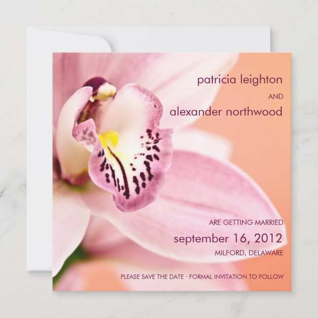 Orchid • Save the Date Announcement (Front)