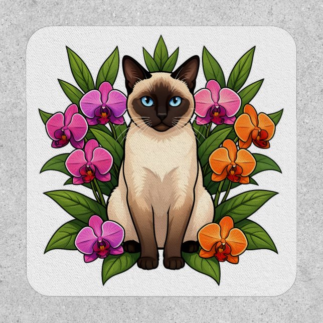 orchid siamese cat patch (Front)