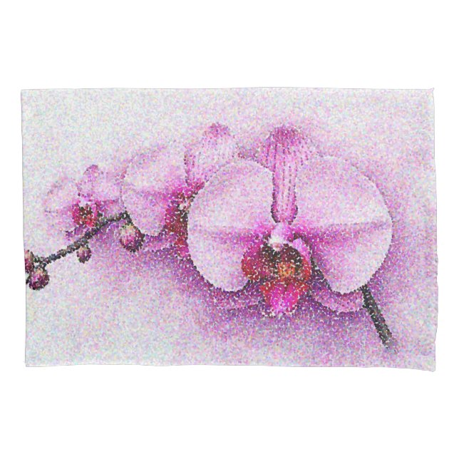 Orchid Sky Serenade Pillow Case (Front)