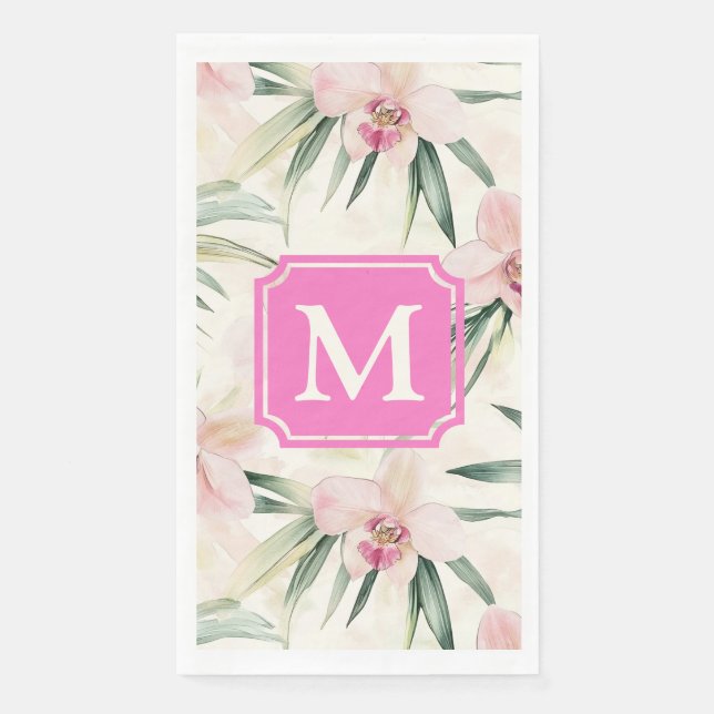 Orchid Spa Resort | Monogram Paper Guest Towels (Front)