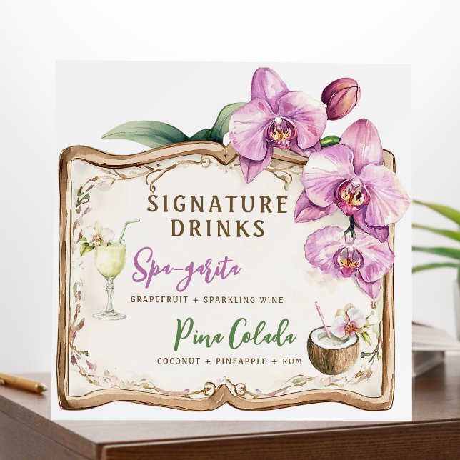 Orchid Spa Resort | Signature Drink sign (In Situ (Office))