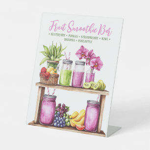 Orchid Spa Resort Smoothie Bar Pedestal Sign