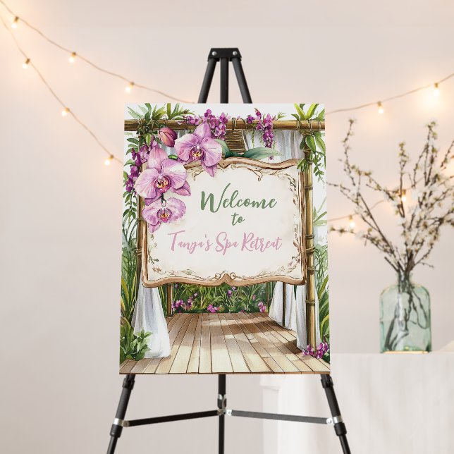 Orchid Spa Resort | Welcome Foam Board (In Situ (Stand))