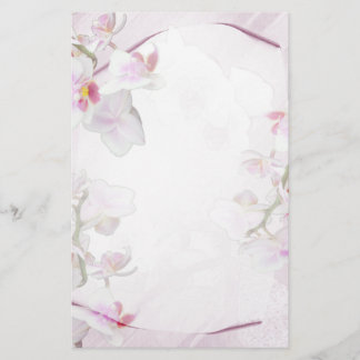 Orchid stationary stationery