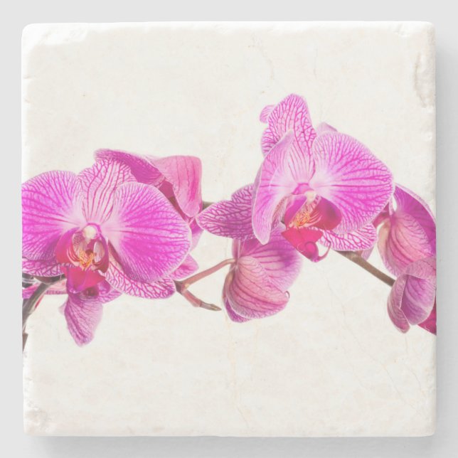 Orchid Stone Coaster (Front)