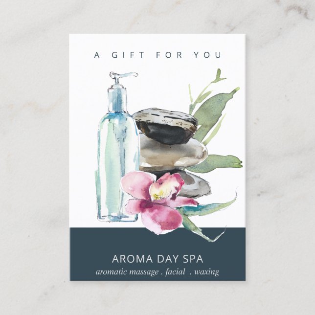 ORCHID STONE SPA MASSAGE THERAPY GIFT CERTIFICATE (Front)