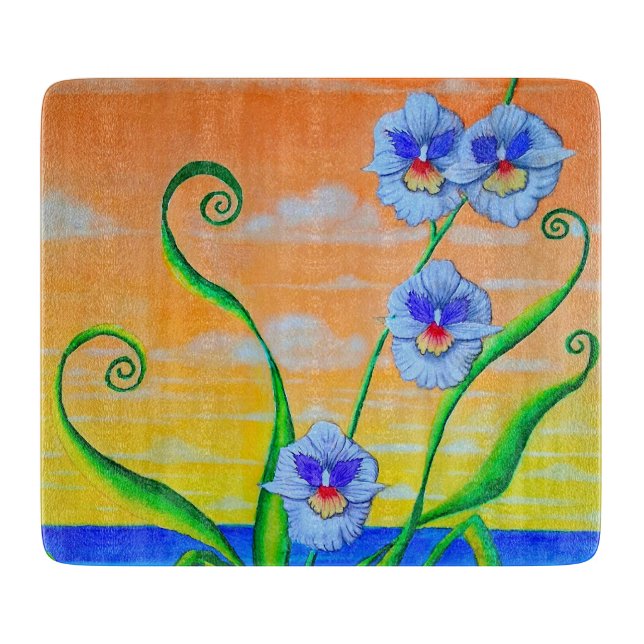 Orchid Sunset  Cutting Board (Front)