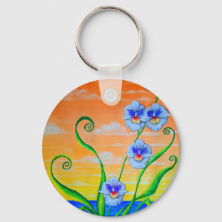 Orchid Sunset  Keychain