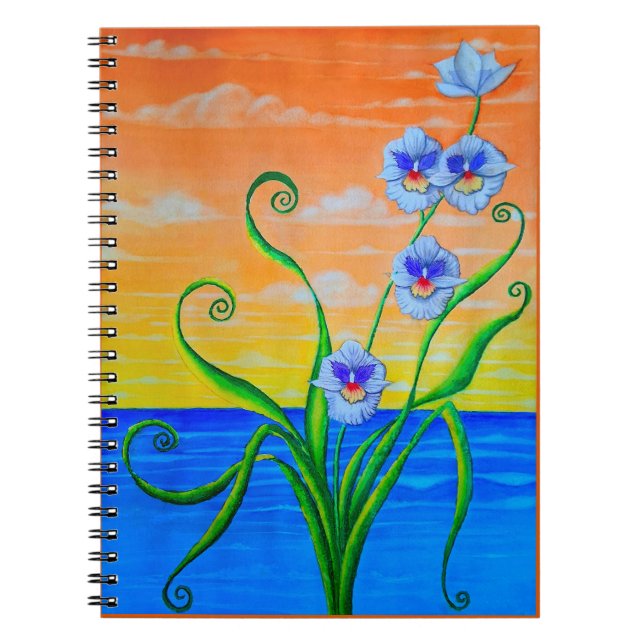 Orchid Sunset  Notebook (Front)