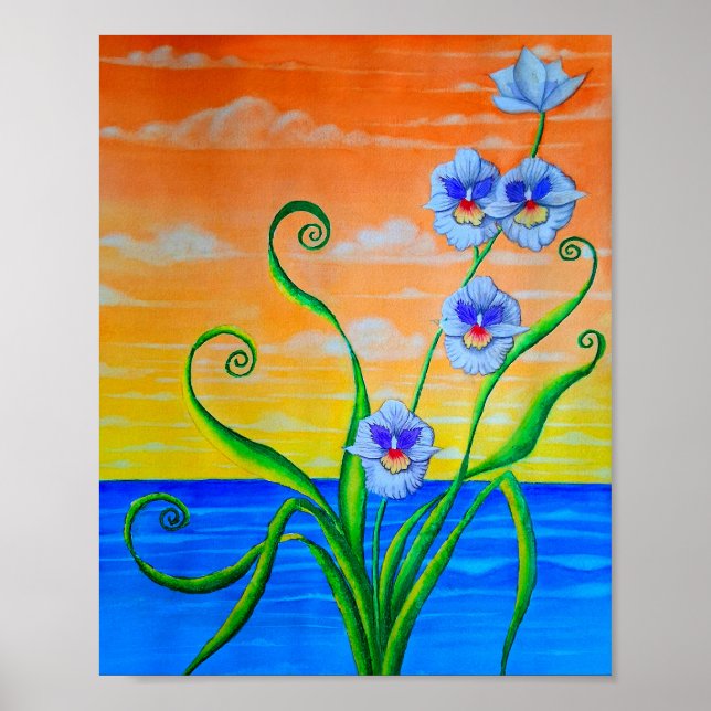 Orchid Sunset Poster (Front)