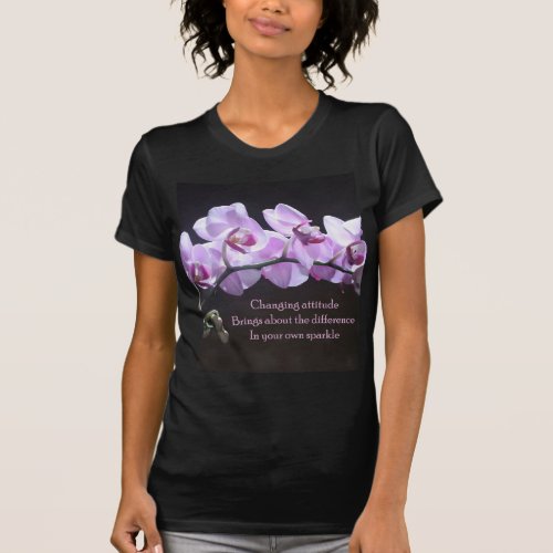 Orchid t_shirt_ Changing Attitude T_Shirt