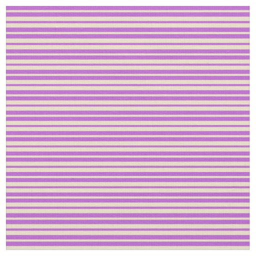 Orchid & Tan Stripes Pattern Fabric