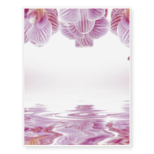 Orchid Temporary Tattoos