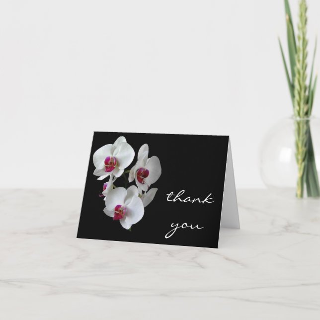 orchid thank you card (Front)