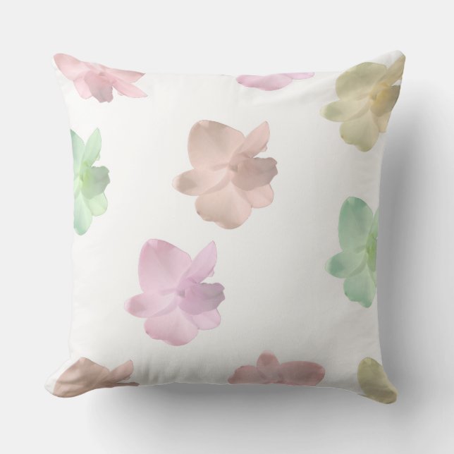 Orchid Throw Pillow (Front)