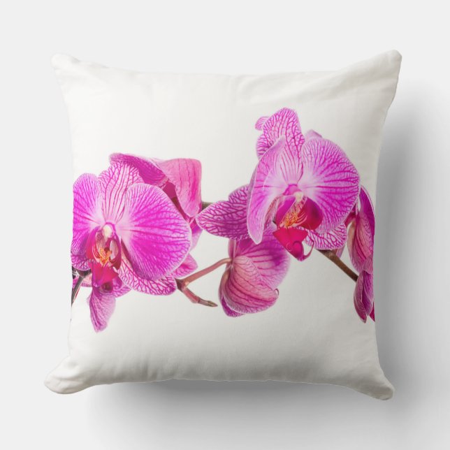 Orchid Throw Pillow (Front)