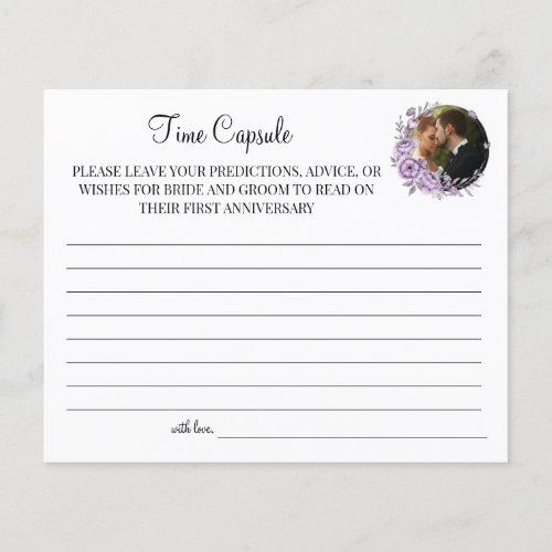 Orchid Time Capsule wedding anniversary card Flyer