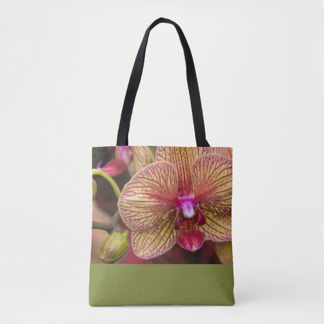 Orchid tote to take to market (Front)