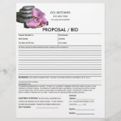 Orchid Tranquility Proposal Form (Front)