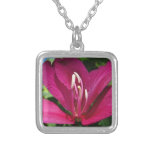 Orchid Tree Blossom Silver Plated Necklace