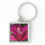 Orchid Tree Blossom Tropical Floral Keychain