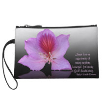 Orchid tree flower bag with quote