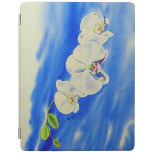 Orchid Watercolor painting breeze Clouds iPad Smart Cover