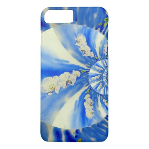 Orchid Watercolor painting breeze Clouds Mandala iPhone 8 Plus7 Plus Case