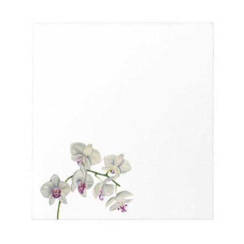Orchid Watercolor Painting Notepad