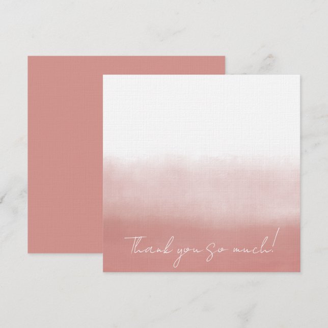 Orchid Watercolor Thank You Card (Front/Back)