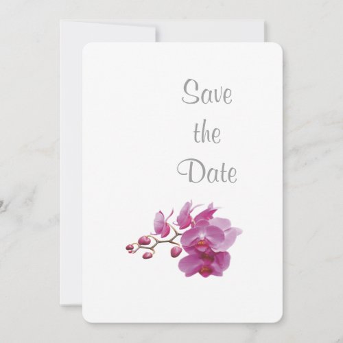 Orchid Wedding Day Theme Save the Date