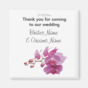 Orchid Wedding Souvenirs Keepsakes Giveaways Magnet