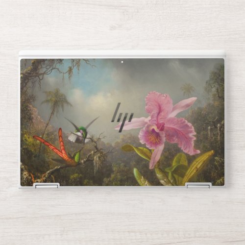 Orchid with Two Hummingbirds Heade HP Laptop Skin