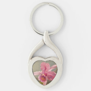 Orchid with Two Hummingbirds Heade Keychain