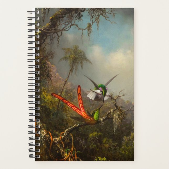 Orchid with Two Hummingbirds Heade Planner (Front)