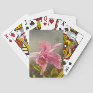 Orchid with Two Hummingbirds Heade Poker Cards