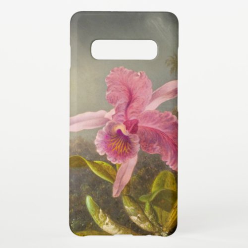 Orchid with Two Hummingbirds Heade Samsung Galaxy S10 Case