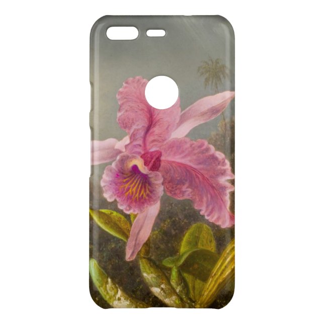 Orchid with Two Hummingbirds Heade Uncommon Google Pixel Case (Back)