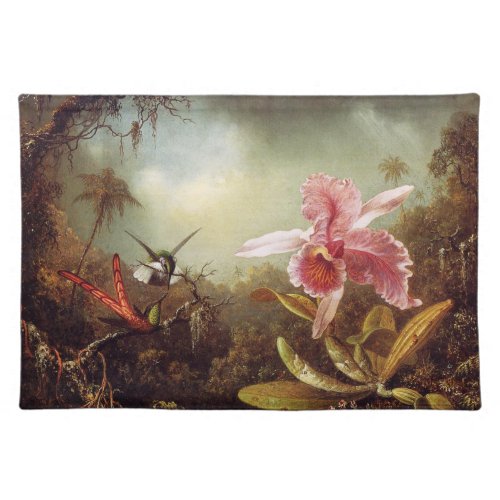 Orchid with Two Hummingbirds Placemat