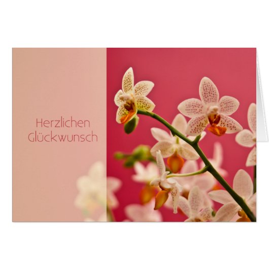 Orchidee • Geburtstagskarte (Front Horizontal)