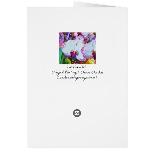 'Orchidoodle' (Back)