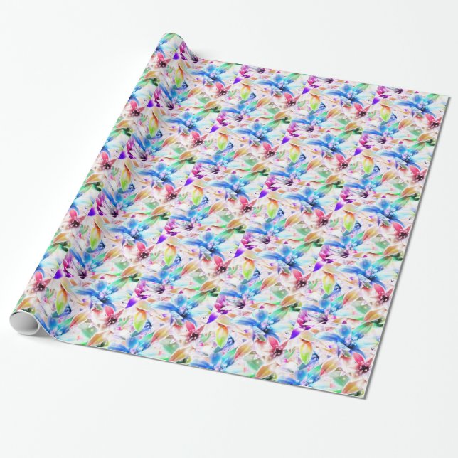 Orchids 1 Wrapping Paper (Unrolled)