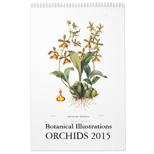 Orchids 2015 calendar