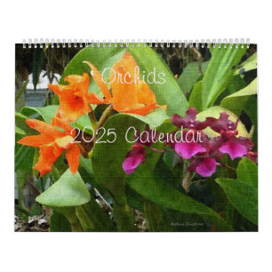 Orchids 2025 Calendar