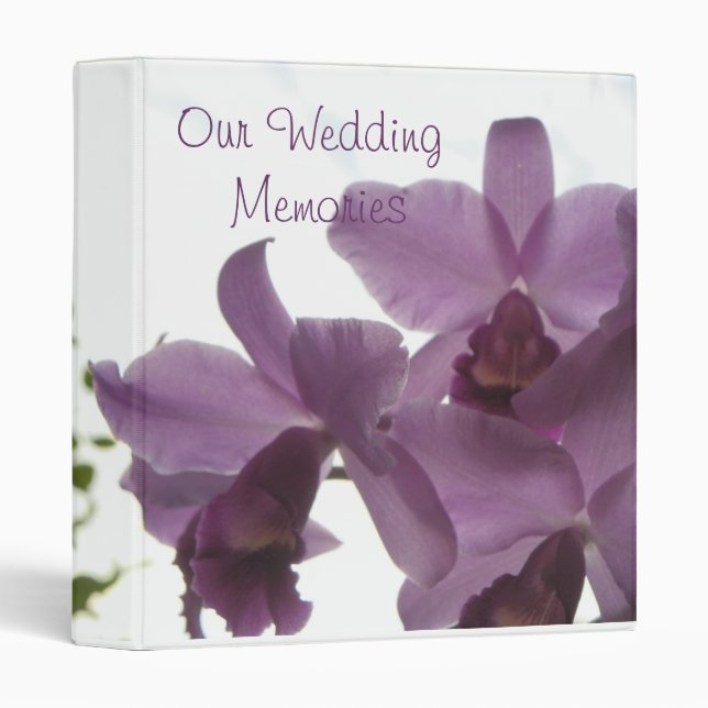 Orchids 2 / Wedding Memories Avery Binder (Front/Spine)