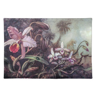 Orchids and a Beetle Cloth Placemat
