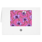 Orchids and chains, violet and pink (Back Horizontal)