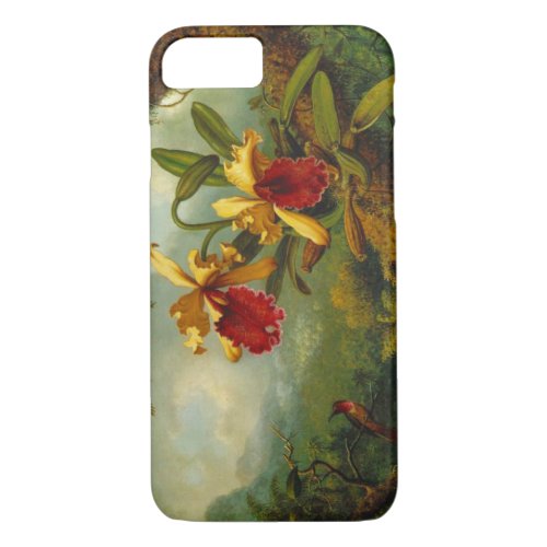 Orchids and Hummingbird 1875 iPhone 87 Case