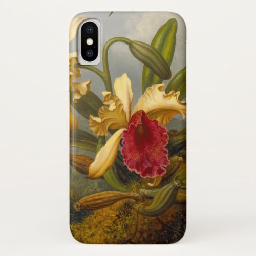 Orchids and Hummingbird Heade iPhone X Case