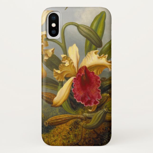 Orchids and Hummingbird Heade Case-Mate iPhone Case (Back)